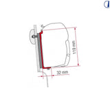 Fiamma Adattatore tenda da sole F45 per Westfalia tetto alto – 2 staffe