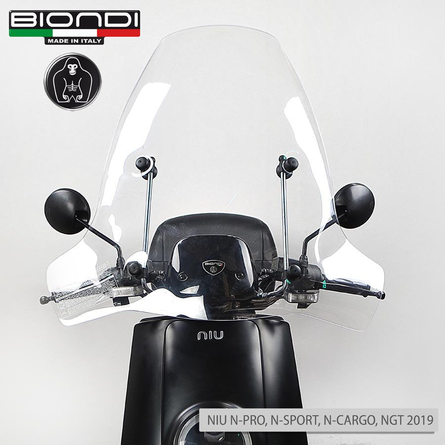 Biondi Parabrezza Mod. Z Trasparente + Kit Attacchi Gilera Runner VXR 200 2005