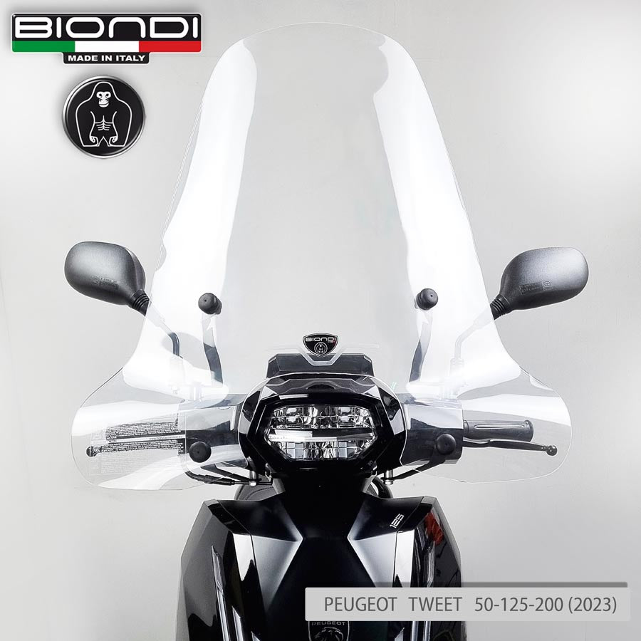 Biondi Parabrezza Linea Z Trasparente Peugeot Tweet 50/125/150/200 cc
