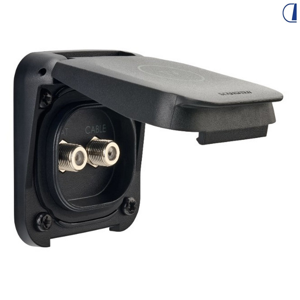 Di-Tec Presa TV/SAT da esterno serie Ventura IP68 doppio coassiale F