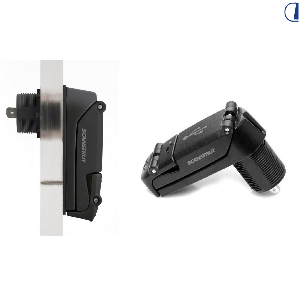 Di-Tec Presa USB-A + USB-C IPX6 12V/36W – 24V/60W