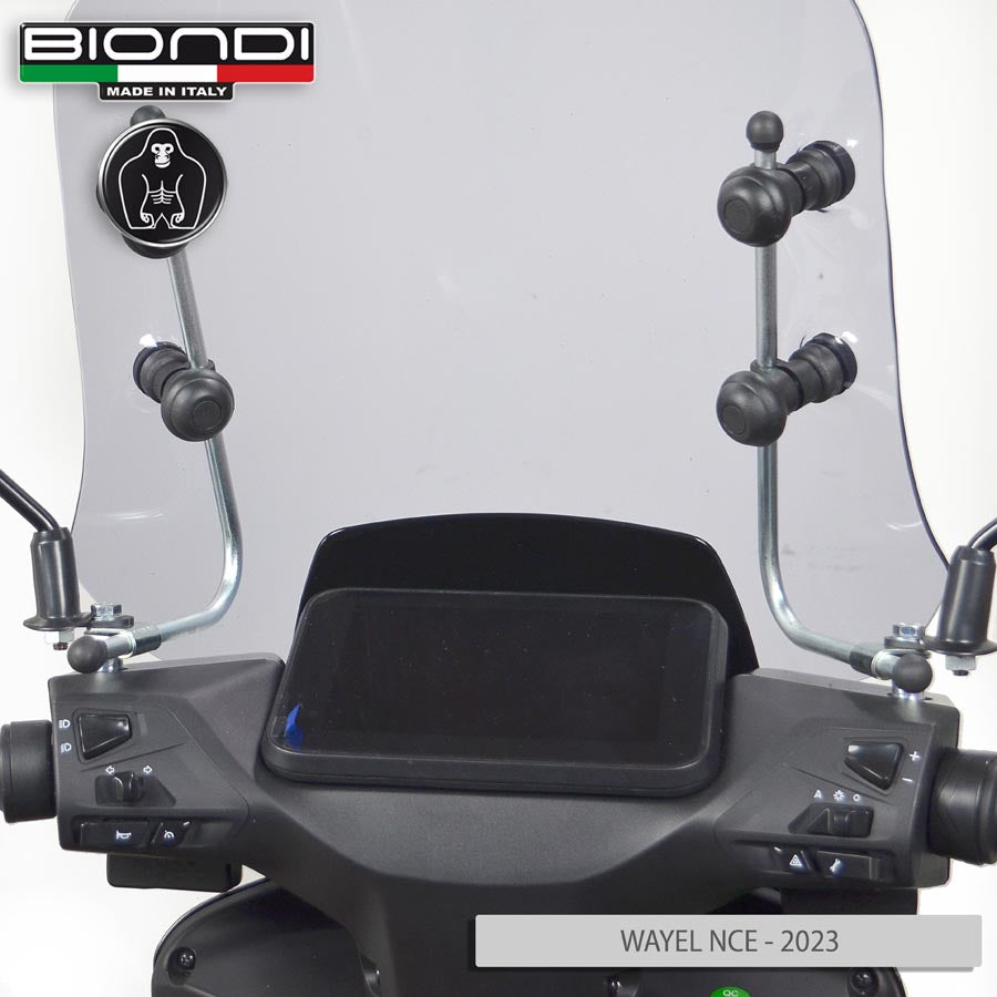 Biondi Kit Attacchi Parabrezza per WAYEL NCE E-Scooter 2023