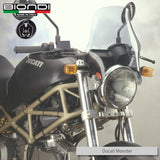 Biondi Cupolino Fumé Naked per Moto con Faro Tondo - MPN 8010033