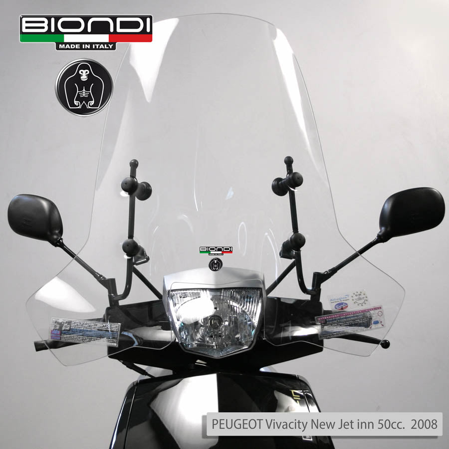 Biondi Parabrezza Club Trasparente Peugeot New Vivacity Jet Inn 50 2008