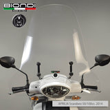 Biondi Parabrezza Mod. Z Aprilia Scarabeo 100 4T 2014 con Kit Attacchi