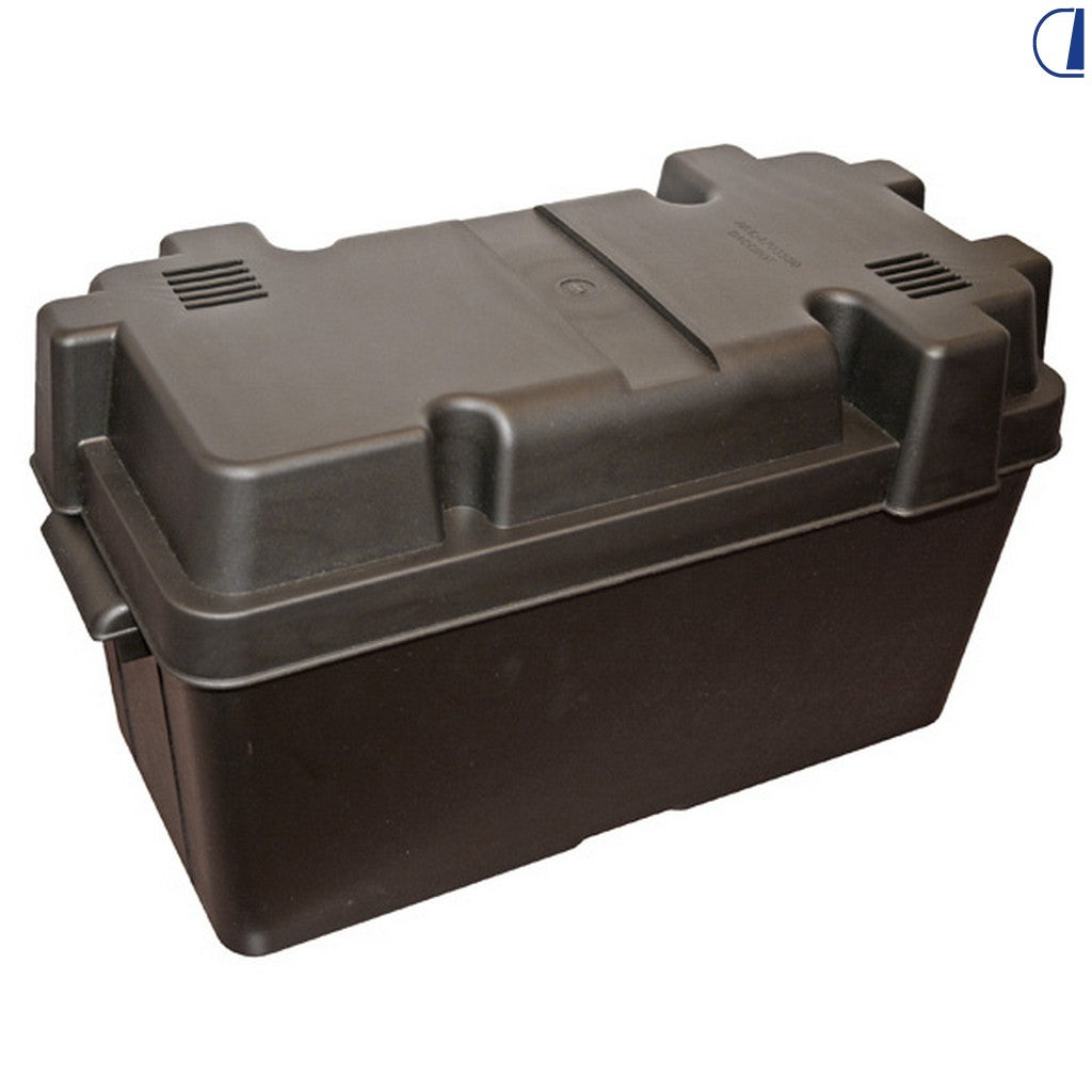Di-Tec Box batteria Baccbox con coperchio nero 395x170x200 mm altezza regolabile