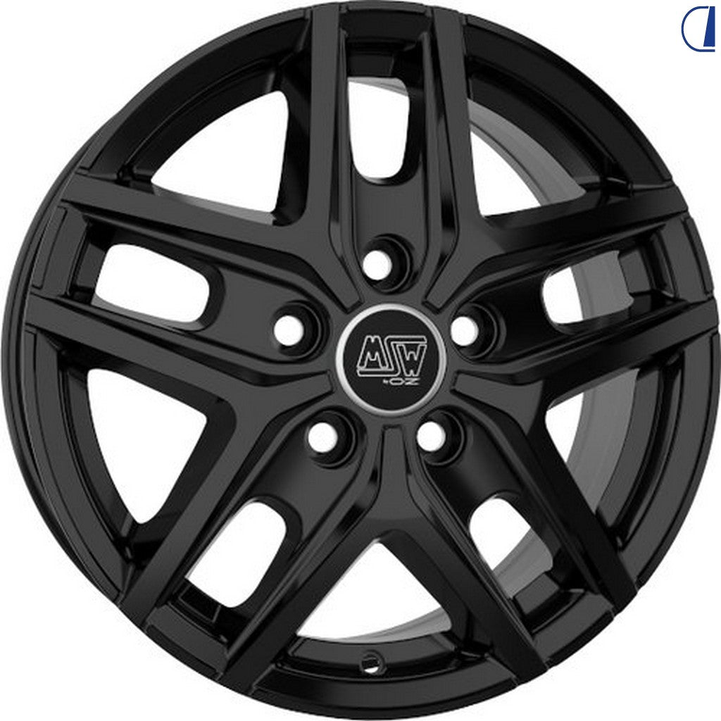 OZ MSW 40 VAN Cerchio in lega 6,5x16" 5/118 Gloss Black per Fiat Ducato