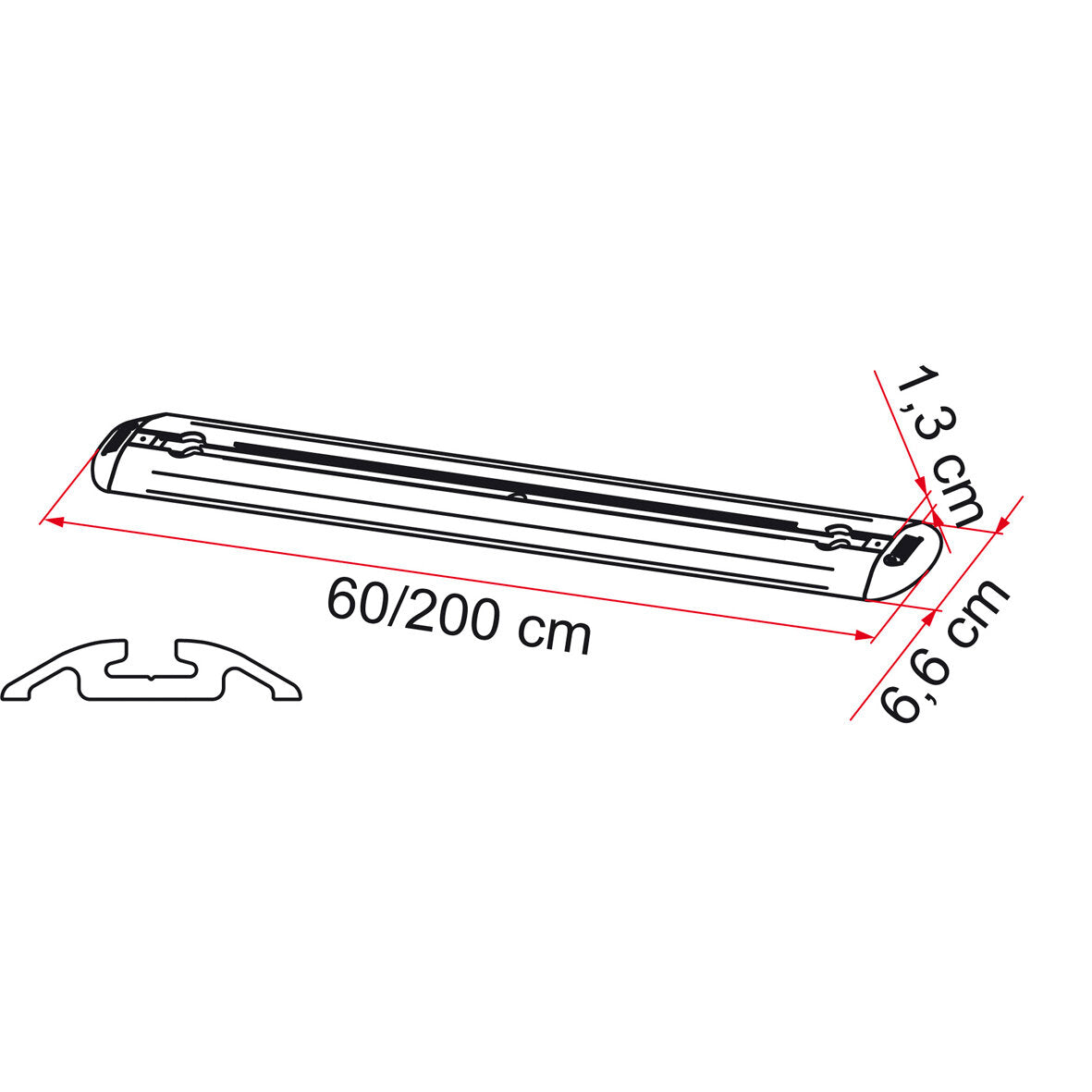 Fiamma Garage-Bars Premium barre multifunzionali per garage camper 200 cm