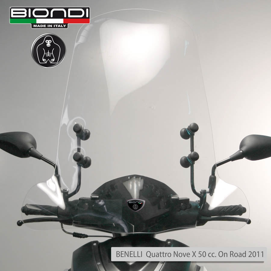 Biondi Parabrezza Z Gilera Ice 50 cc 2002 Trasparente con Attacchi