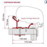 Fiamma Adattatore tendalino per Carthago Malibu 450 cm