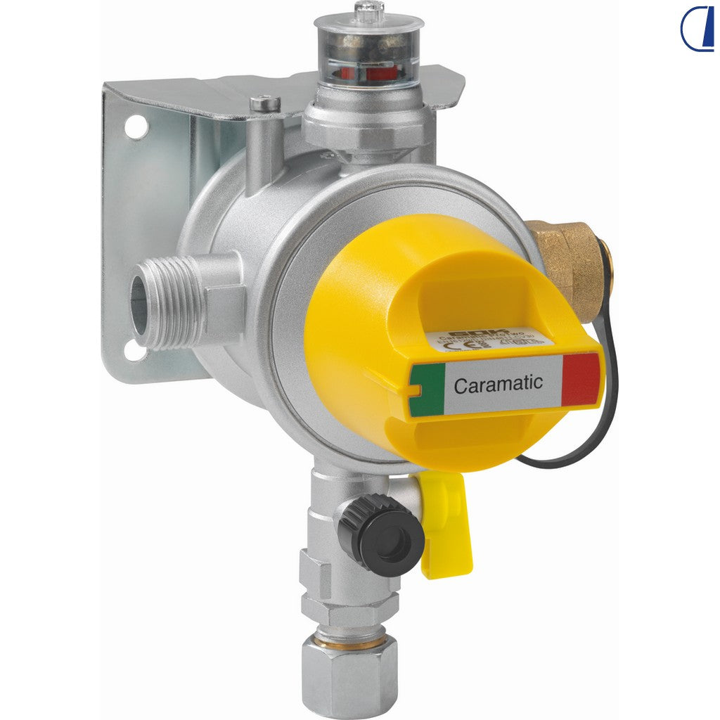 GOK Caramatic Pro Two regolatore 30 mbar con inversore automatico per 2 bombole
