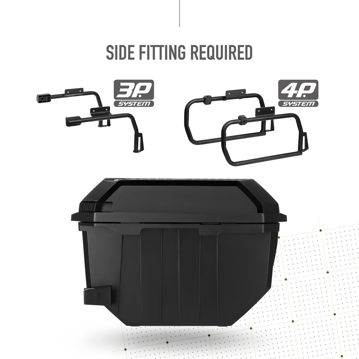 Shad Terra TR27 Aluminium-Koffer-Set für 3- und 4-Zylinder-Systeme