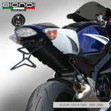 Biondi Portatarga Moto Regolabile Acciaio Nero Suzuki GSX-R 1000 2005-2009