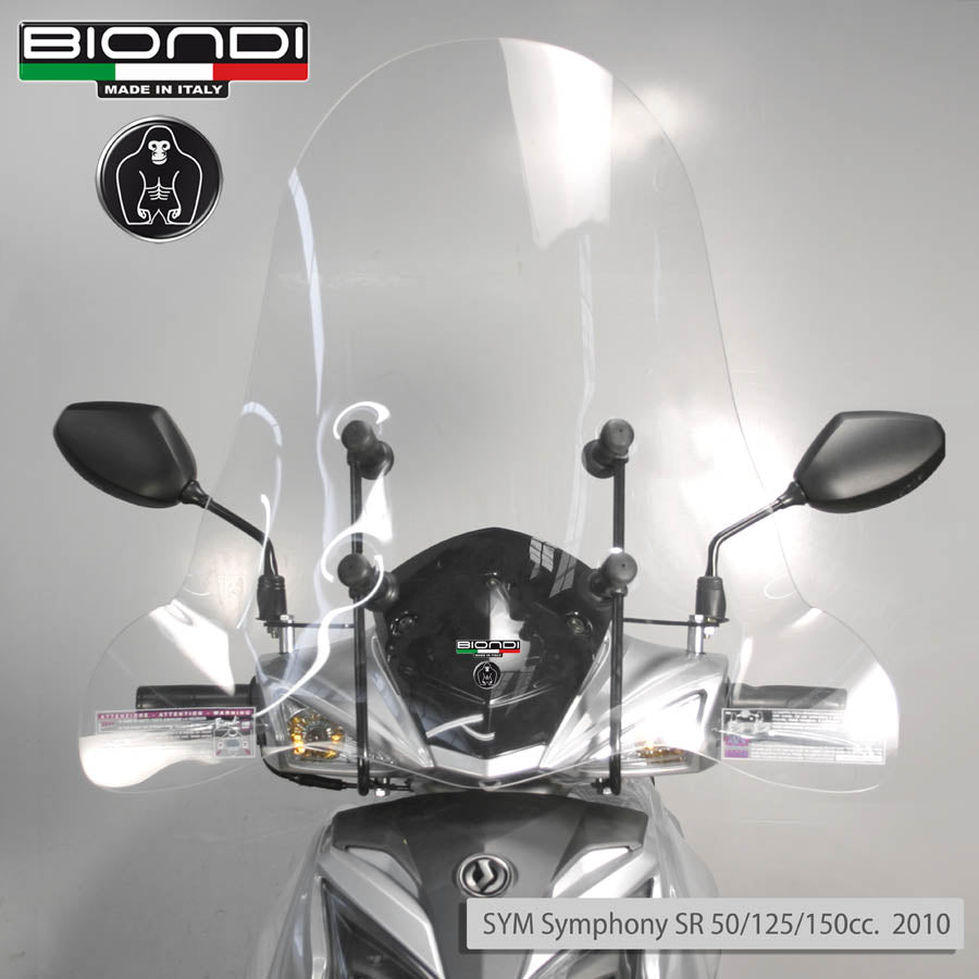 Biondi Parabrezza Club Scooter Trasparente - Solo Schermo 74x69 cm