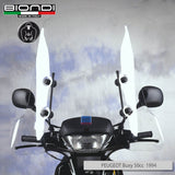 Biondi Parabrezza Club Trasparente + Attacchi Peugeot Scoot'elec 2002