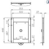 Di-Tec Piastra girevole per sedile ammortizzato Iveco Daily dal 2006