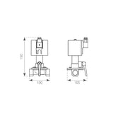 Válvula solenoide de accionamiento rápido de 12 voltios FEEL10130000A00