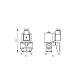 Válvula solenoide de accionamiento rápido de 12 voltios FEEL05110000A00