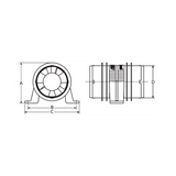Soplador eléctrico Attwood Blowers Turbo 3000 de 3 pulgadas, resistente al agua, ATT-1733-4