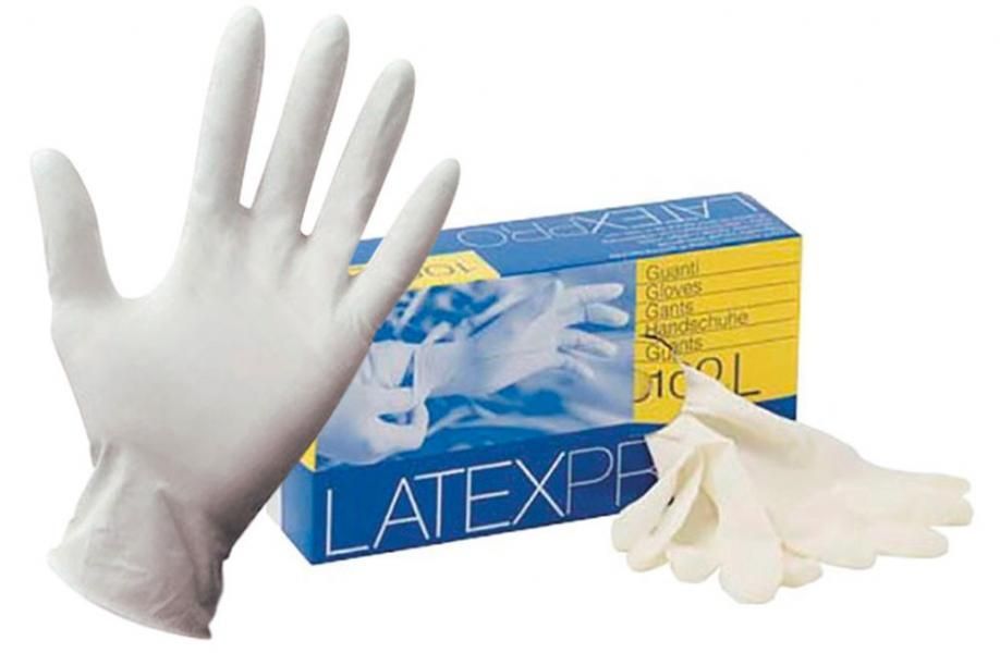 Ico Box 100 guanti Latexpro in lattice bianco taglia XL (9-9,5)