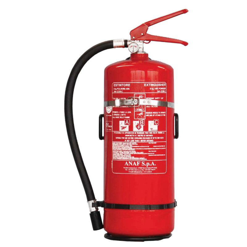 Anaf Estintore con Manometro Kg 6 Polv 32.490E.FB01.00