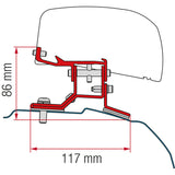 Fiamma Kit adattatore tendalino F40 per Ford Custom L1