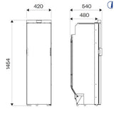 Indel B Frigorifero Slim 140 L 12/24V dc compressore per camper