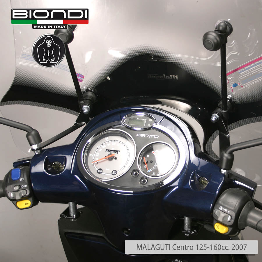 Biondi Parabrezza Mod. Z Malaguti Centro 125ie/160ie 2007 - Completo di Attacchi