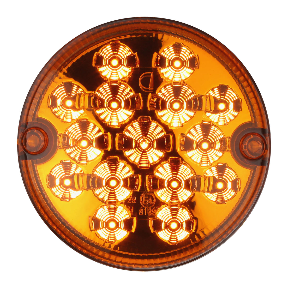 Fanale posteriore LED rotondo con freccia e connettore Super-Seal per camper