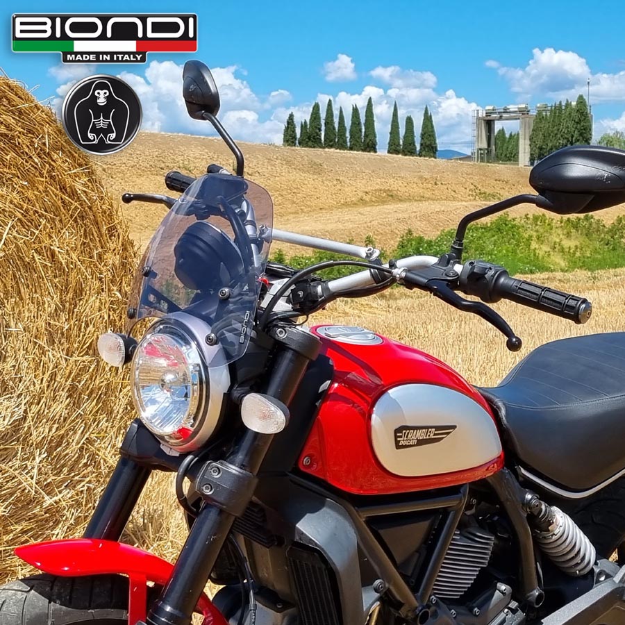 Biondi Cupolino Sport Fumè Chiaro Ducati Scrambler 400/800/1100 - MPN 8010407
