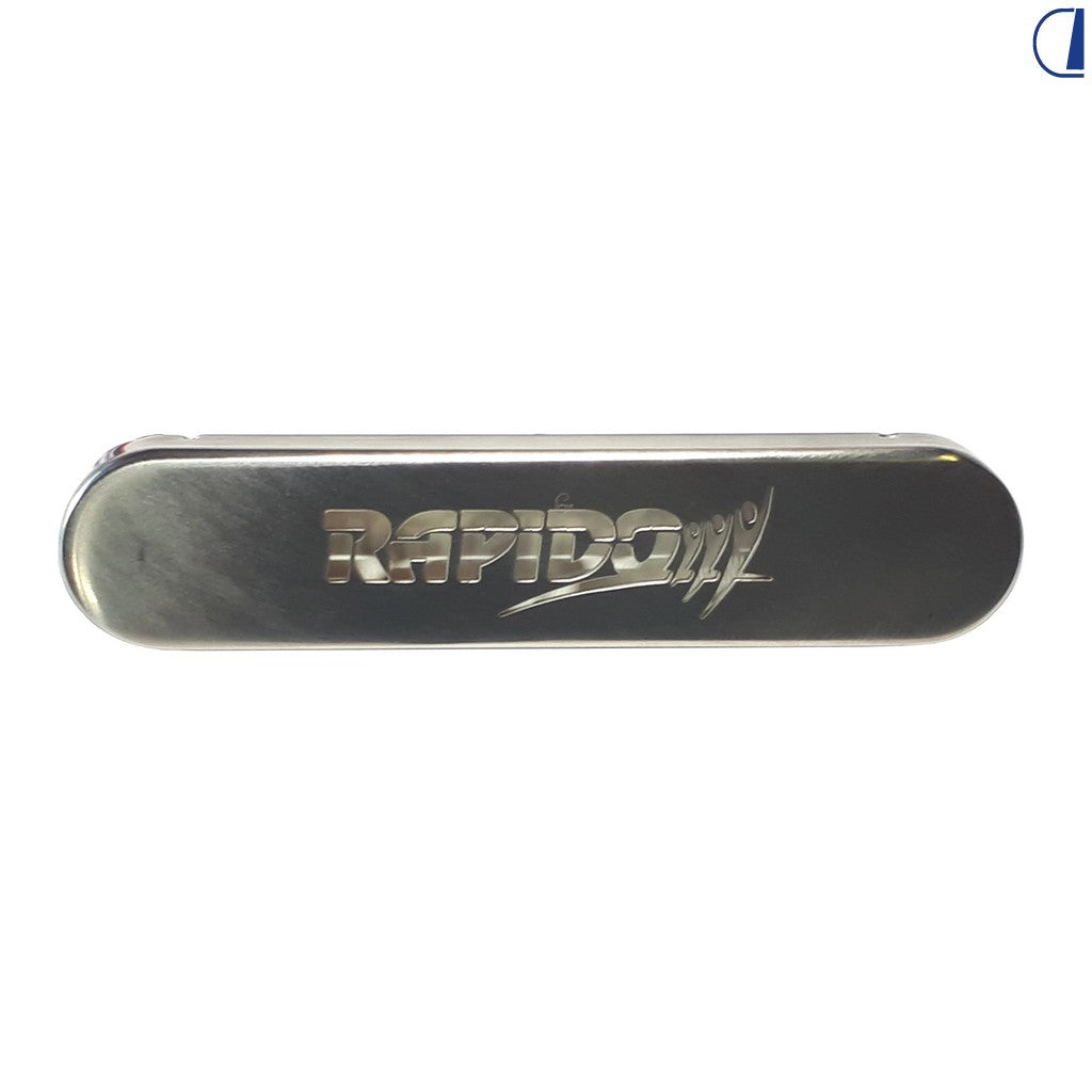 Luce gradino impermeabile inox con logo Rapido e connettore Tyco
