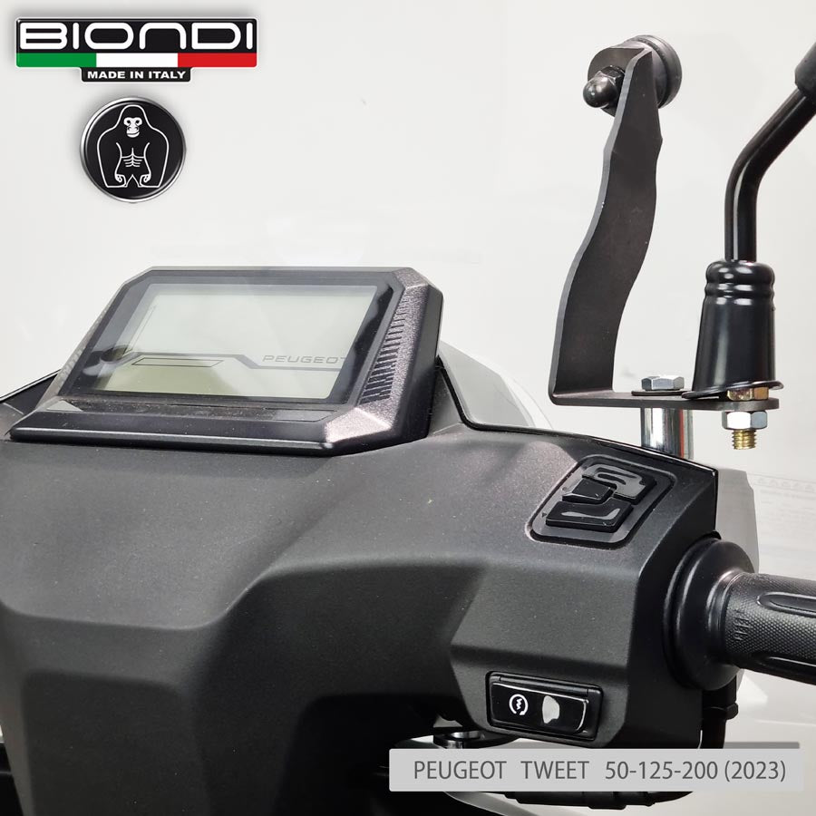 Biondi Parabrezza Z Trasparente Peugeot Tweet 50/125/200 FL 2023 con Attacchi