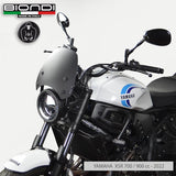 Biondi Cupolino Sport Nero Satinato con Kit Montaggio - Moto Guzzi V7 / Triumph Bonneville / Yamaha XSR / Benelli Imperiale