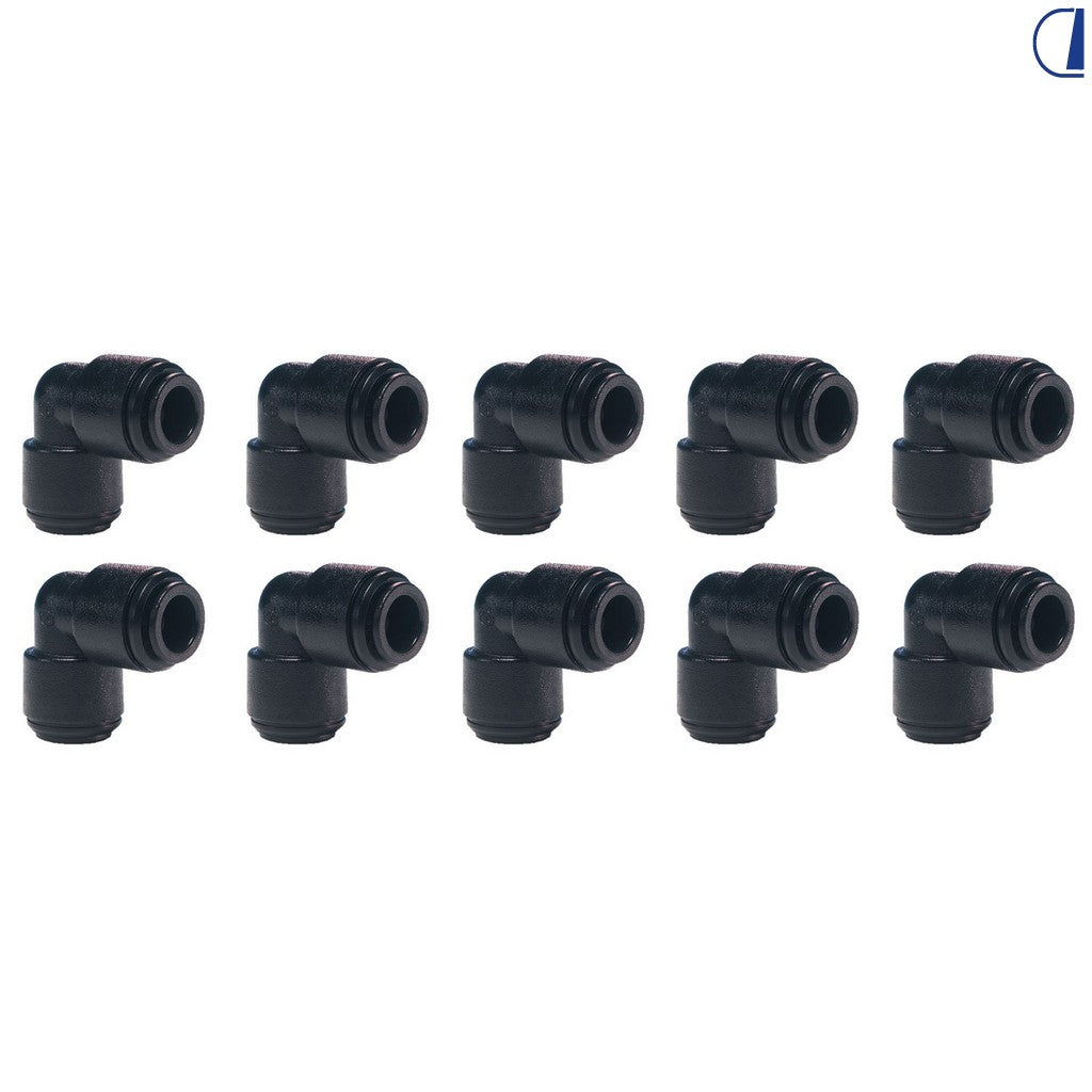 John Guest Curva 90° a innesto rapido 12 mm – conf. 10 pz