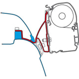 Fiamma Tenda F45s 260 cm nera per VW T5/T6/T6.1 California, staffe incluse