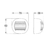 Luz de arco blanca FNI Apollo de 225 grados L5874560F