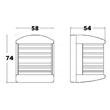 FNI Rotscheinwerfer 112,5 Grad Zeus L3680530F