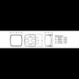 Hella Marine Fanale Nero Pro Led Sinistra/Rosso nautica 2LT 959 900-501