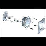 Quick Nautical Spotlight for Boats, Recessed, Blake HP FASP3022X01CA00