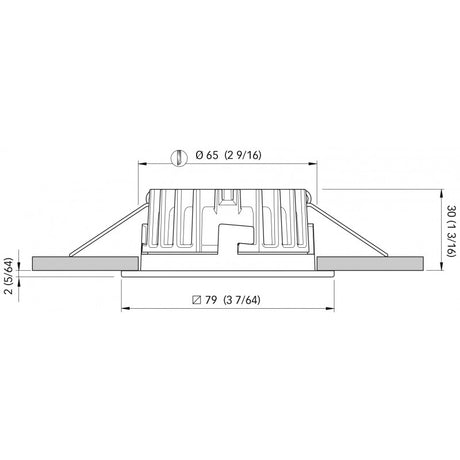 Quick Nautical Spotlight for Recessed Boats Blake Lp FASP3012X02CA00
