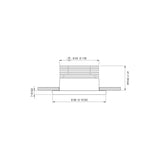 Quick Nautical Boat Light Recessed Clear 6W FASP2872X12CG00