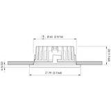 Quick Nautical Spotlight for Boats, Recessed, Marine, HP FASP3002X01CD00