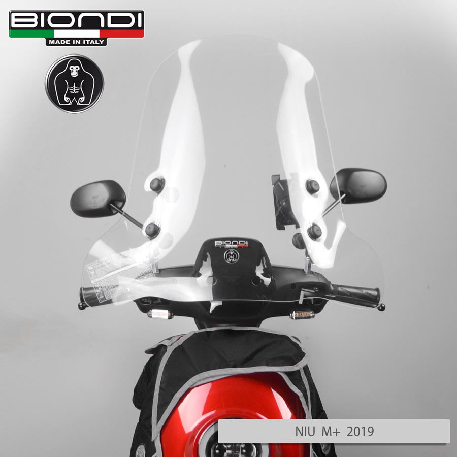 Biondi Parabrezza Pro NIU M+Sport Elettrico 2019 con Kit Attacchi