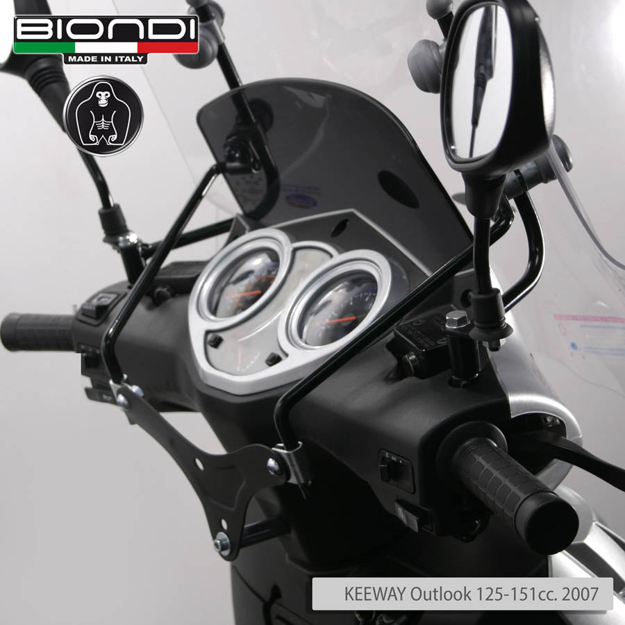 Biondi Kit Attacchi Parabrezza per Keeway Jordan Outlook 125/151