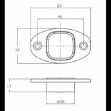 Marine Town Nautica Fermaporta Inox 316 Nord 0207663P