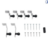 Remis Set clip fissaggio REMItop Vario II 45 mm per oblò 400x400 mm