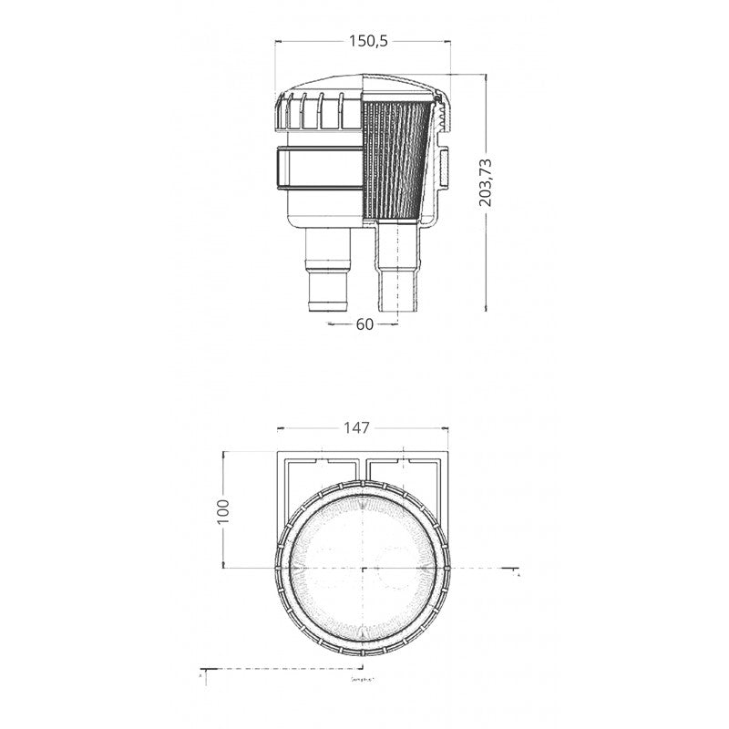 FNI Filtro Acqua In Plastica Lt 50/90 13.3300