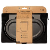 Flextrash 9L Contenitore Rifiuti Pieghevole - Boldly Black