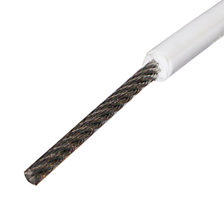 Teci Fune Inox Rivestita Diametro mm 3X6 Mt 100 BIANCA RIVESTITA 3X6