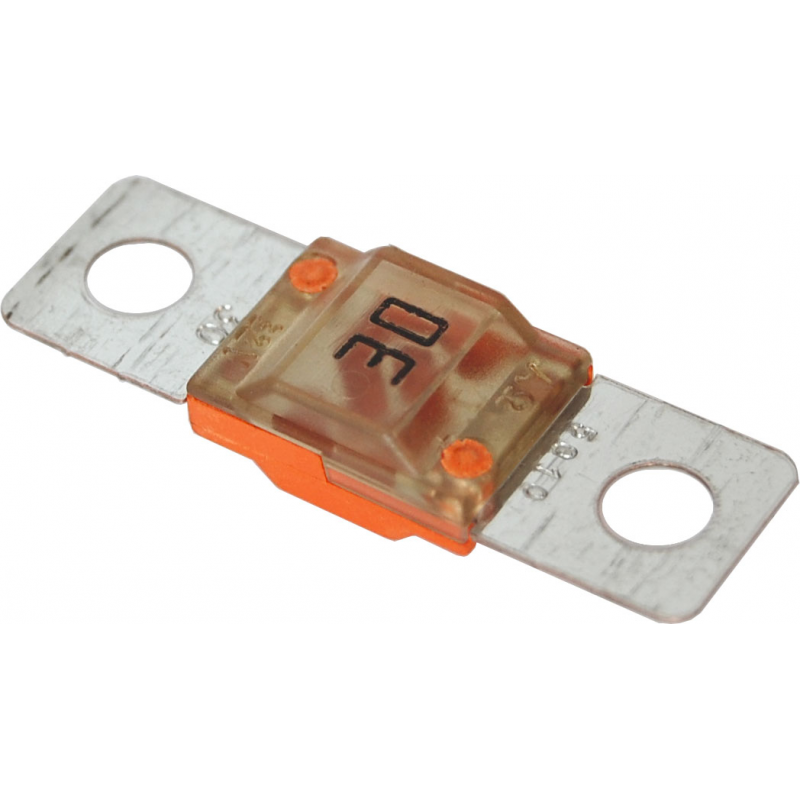 Paquete de 2 fusibles midi Blue Sea de 30 A, color naranja, 5250-BSS